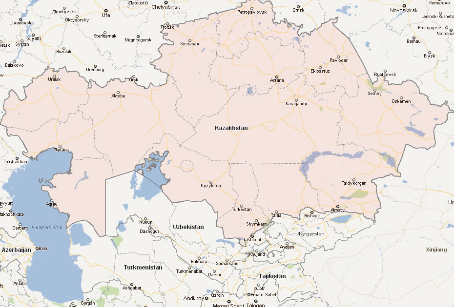 harita of kazakistan